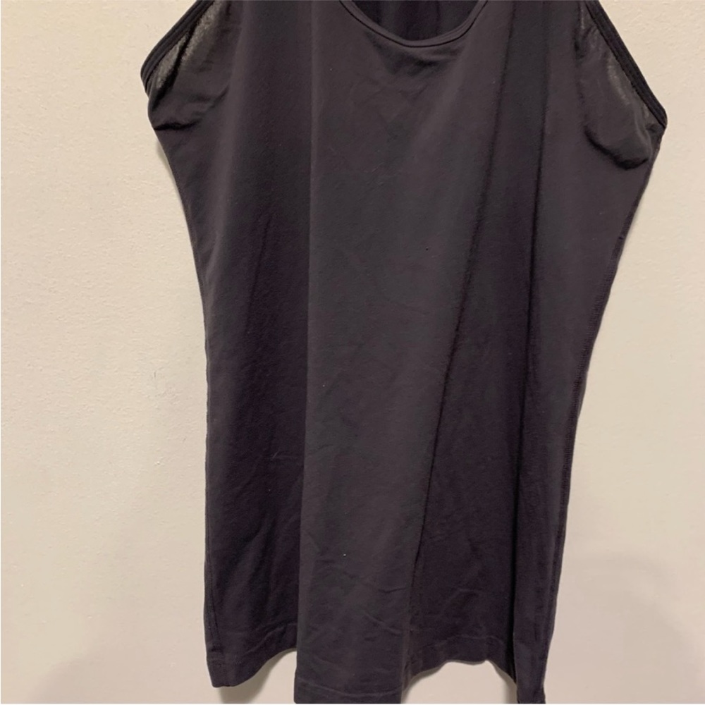 Lululemon Cool Racerback Ruffle Coal / Purple - Picture 8 of 8
